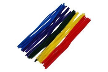 Druciki kreatywne mix kolorów podstawowych 40 szt 30 cm 6 mm grubość