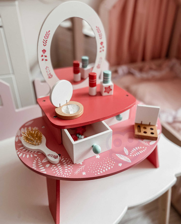 TOOKY TOY Drewniana toaletka dla dziewczynki