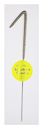 Świeczka zimne ognie 1 srebrna