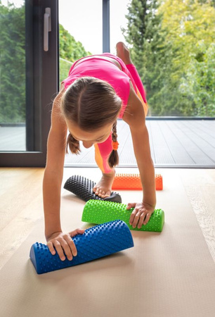 Półwałek do masażu sensoryczny z kolcami Zielony