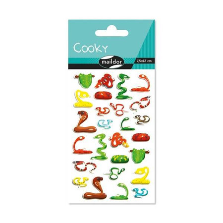 Naklejki 3D wypukłe Węże