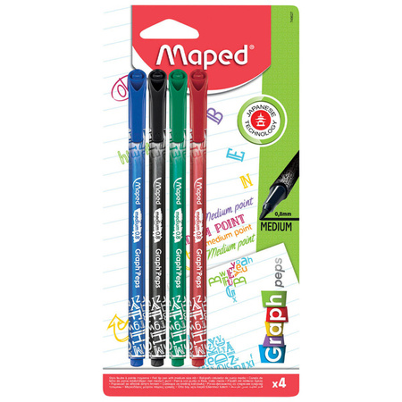 Cienkopis Graph Peps Deco Max 4 szt Blis.