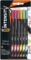Cienkopisy Intensity Fine mix Rainbow BIC blister 6 kolorów