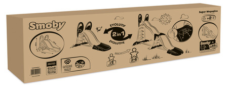 Smoby Zjeżdżalnia MEGAGLISS 2w1