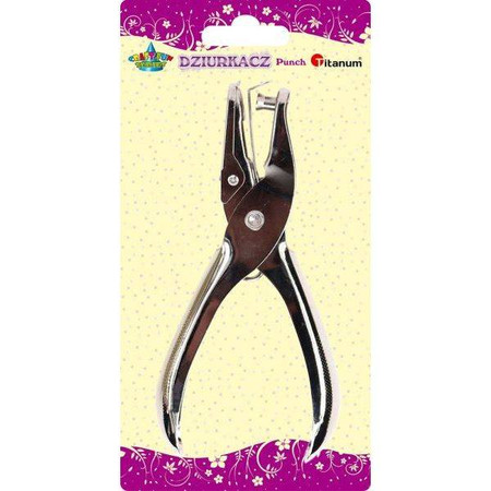 Metalowy dziurkacz z jedną dziurką Titanum