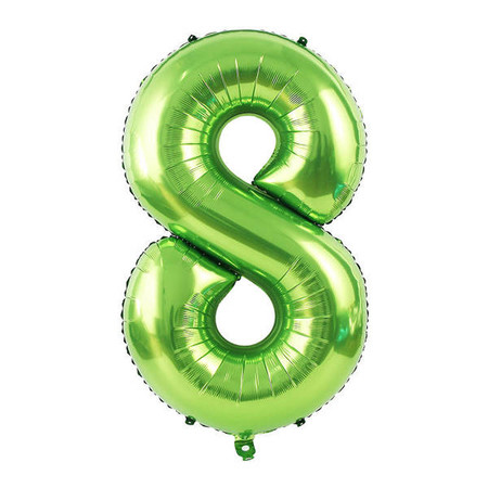 Balon foliowy CYFRA ZIELONA 40" 85 cm (na hel lub powietrze)