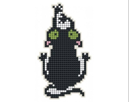 Diamentowa Mozaika z magnesem Czarny kot 2