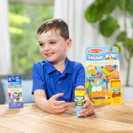 Sticker WOW! Stempelek z naklejkami Buldożer