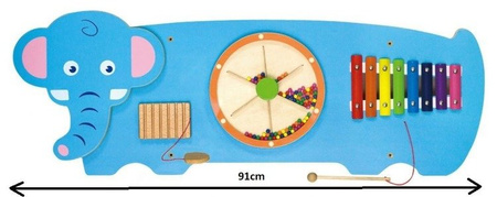 Duża drewniana tablica manipulacyjna Słoń