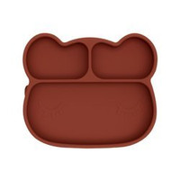 Silikonowy talerzyk z przyssawką Miś We Might Be Tiny - Rust