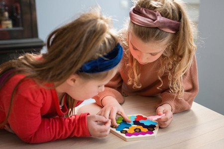 BS Toys, Gra Puzzzzzzle od pszczółki, układanka logiczna