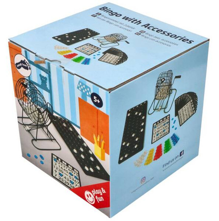 Gra Bingo z metalową kulą losującą