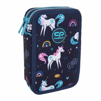Piórnik podwójny z wyposażeniem Coolpack Jumper 2 Mrs Unicorn