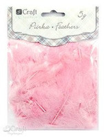 Piórka 5-12cm 5g różowe dp Craft