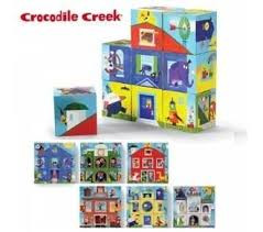 Klocki układanki, mały architekt, Crocodile Creek