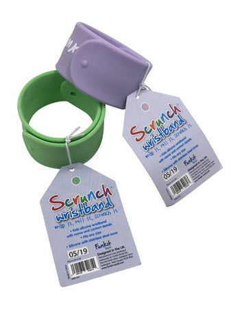 Opaska informacyjna Scrunch - Koralowy