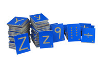 Płyty z liter i cyfr