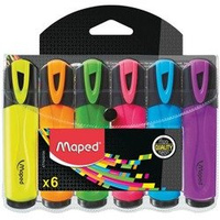 Zakreślacz Fluo Peps Mix Kolorów 6 szt Etui