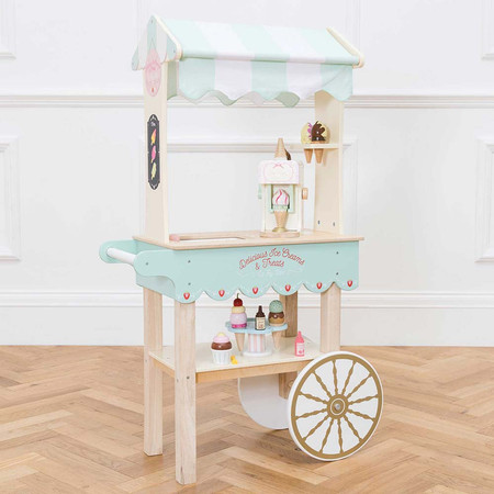 Drewniana lodziarnia dla dzieci, słodki stół, zabawka, lody, Le Toy Van