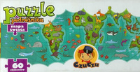 OUTLET Puzzle Mapa Świata 60 el. 5+ CzuCzu