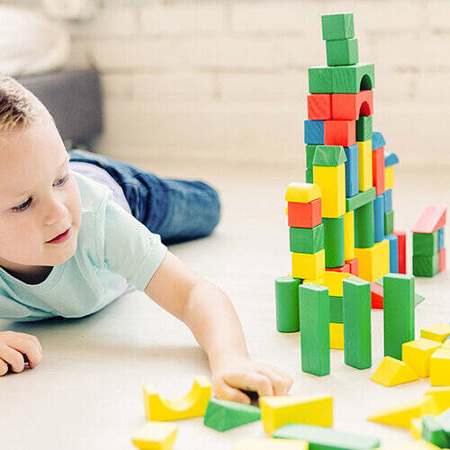 Klocki dla dzieci drewniane kolorowe Melissa and Doug