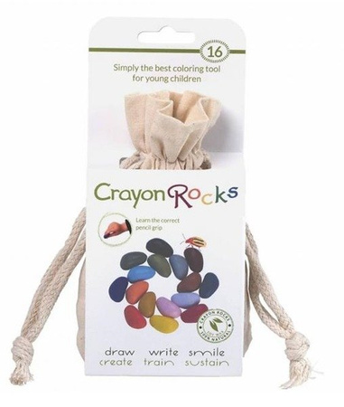 Kredki Crayon Rocks w bawełnianym woreczku  - 8 kolorów