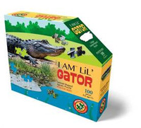 MADD CAPP, Puzzle konturowe I AM LIL' - Aligator 100 elem.