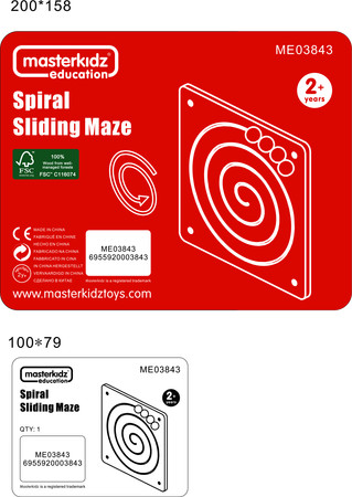 MASTERKIDZ Tablica Przesuwna Spiralny Labirynt