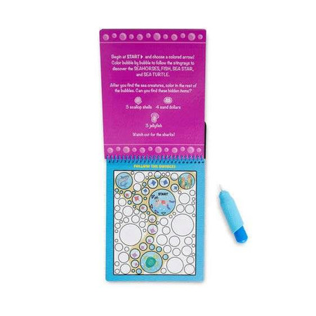 Kolorowanka wodna Malowanka "znajdź drogę - podwodna" - WaterWow