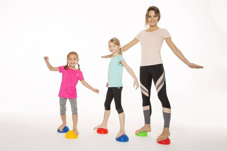 Zestaw półkul sensorycznych 2szt Żółto-Niebieska