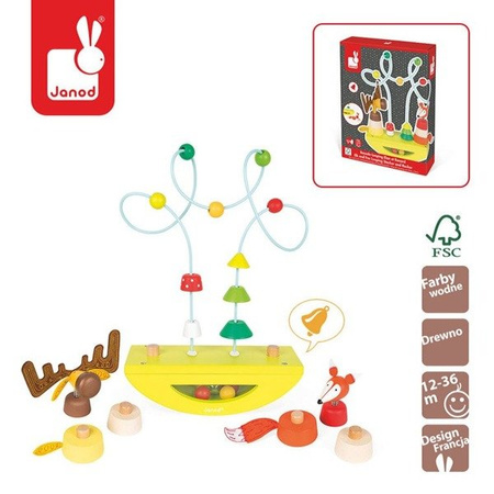 Platforma edukacyjna Łoś i lisek Baby Forest, Janod