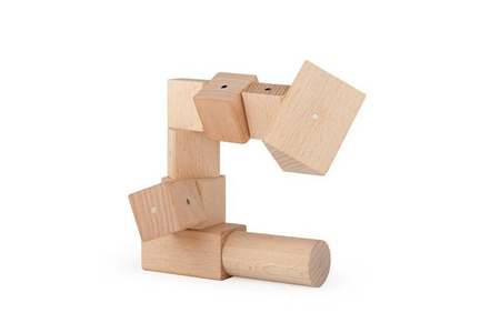 Klocki drewniane magnetyczne  Kooglo Mega Natural 100 el.