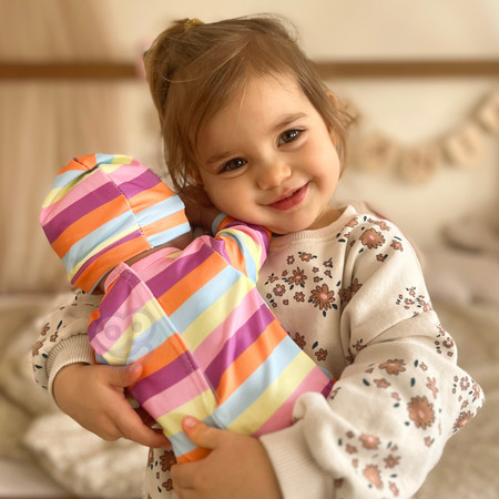 WOOPIE Ubranko dla Lalki Zestaw Pajacyk Body Jednorożec Czapeczka 43-46 cm