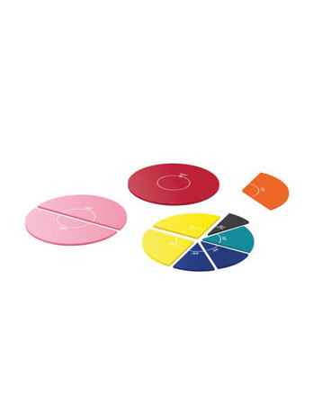 Learning Resources | Kolorowe części koła i kąty (zestaw 6 sztuk) LER91049