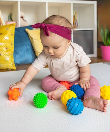 Piłki Sensorki Tullo - 8 piłeczek bez dziurek