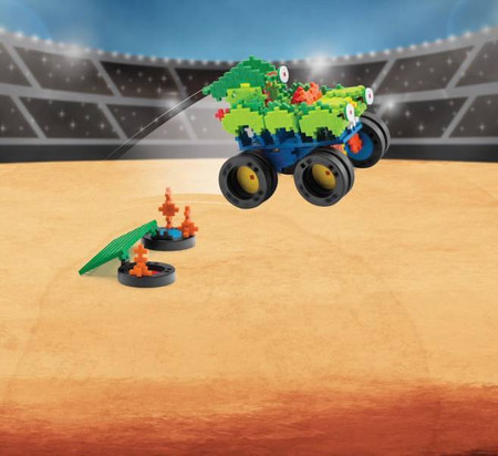 Plus-Plus GO!, Mini Mix 600 szt.Monster Trucks