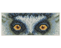 Diamentowa Mozaika z magnesem Oczy Lemur