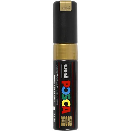 Marker Posca PC-8K szeroka ścięta końcówka złoty