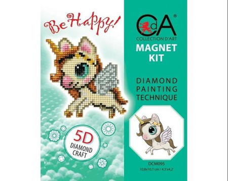 Diamentowa Mozaika z magnesem Jednorożec 5