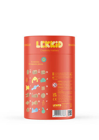 Drewniane klocki magnetyczne Dźungla Lekkid