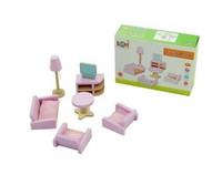 Mebelki do salonu - wyposażenie domków dla lalek