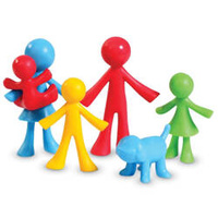 Learning Resources | Figurki - Rodzina, 24 sztuki