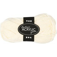 Włóczka akryl Fantasia Złamana Biel 50 g