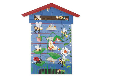 Scratch, Dwustronne Puzzle XL (2 x 20 elem) Pszczoły i Ul