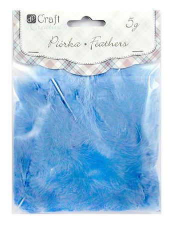 Piórka 5-12cm 5g niebieskie dp Craft