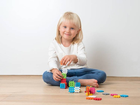 Klocki konstrukcyjne Wafle Mini - Zestaw 500 elementów