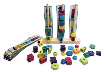 BS Toys, Drewniana układanka Wieża klocki