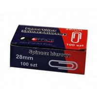 Spinacze metalowe standard 28 mm 100 szt OKoffice