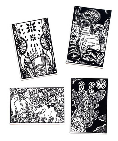 Welwetowy zestaw podróżny ZOO