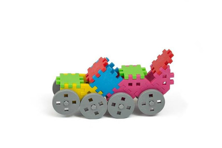 Klocki Wafle Mini - Zestaw Konstruktor - 140 elementów